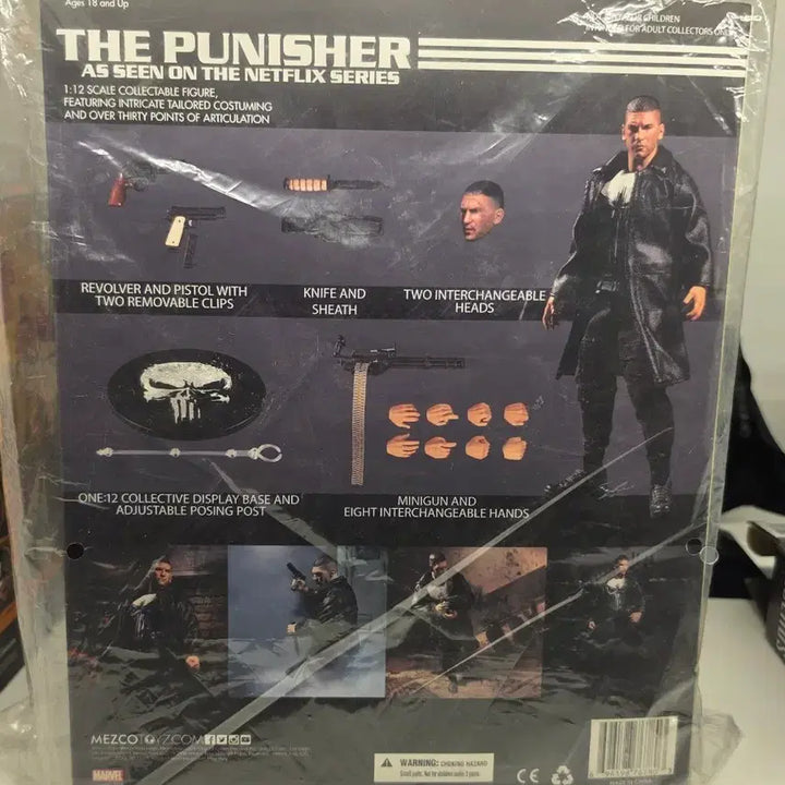 [BUNJANG] Mezco Netflix Punisher + Flashback Damage Head Version / 메즈코 넷플릭스 퍼니셔+플백 데미지 헤드ver