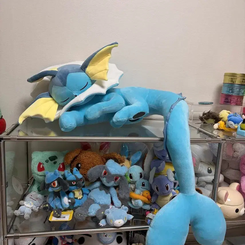 [BUNJANG] Pokemon Sleeping Vaporeon Large Plush / 포켓몬스터 잠자는 샤미드 대형 인형