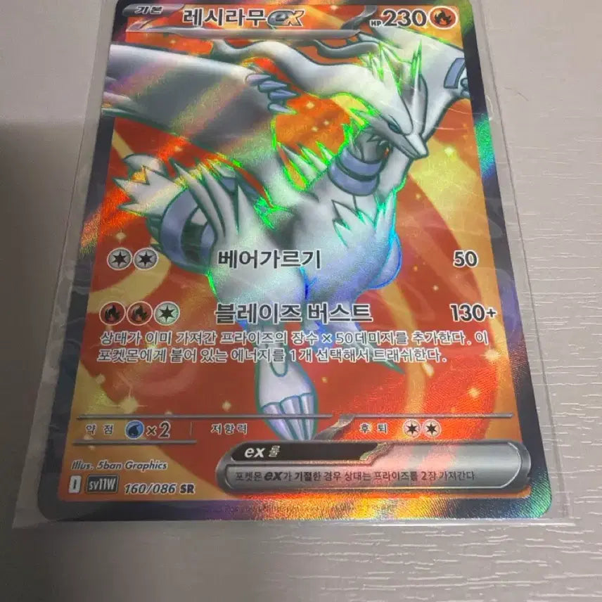 [BUNJANG] Blaziken EX SR Trading Card / 레시라무 EX SR
