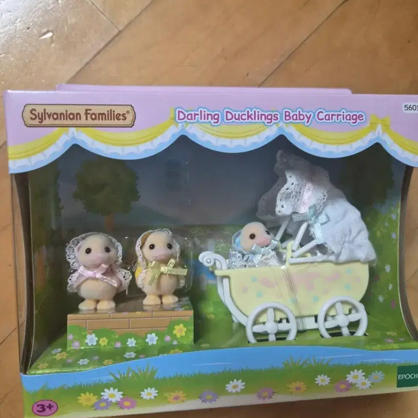 [BUNJANG] Sylvanian Families Three Baby Ducks with Stroller Set / 실바니안 세마리 아기오리 유모차