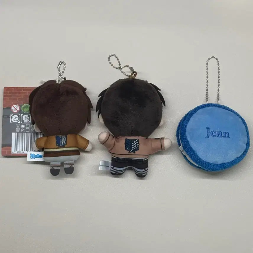 [BUNJANG] Attack on Titan Eren Mascot Plush Keychain Set / [공식] 진격의거인 에렌 마스코트 인형 키링 누이 일괄