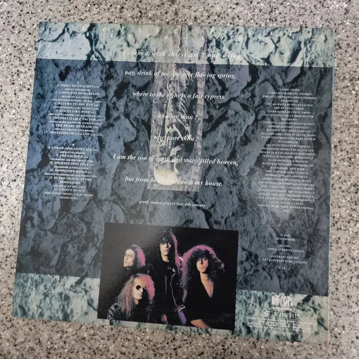 [BUNJANG] Celtic Frost Parched with Thirst 1984-1992 LP / Celtic Frost 켈틱 프로스트 / 1984-1992 Parched with thirst [LP]