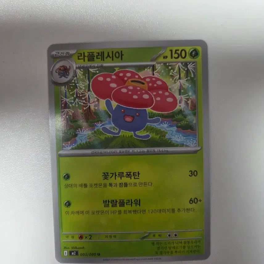 [BUNJANG] Pokemon Card Rafflesia 150 HP / 포켓몬카드 라플레시아 150 HP