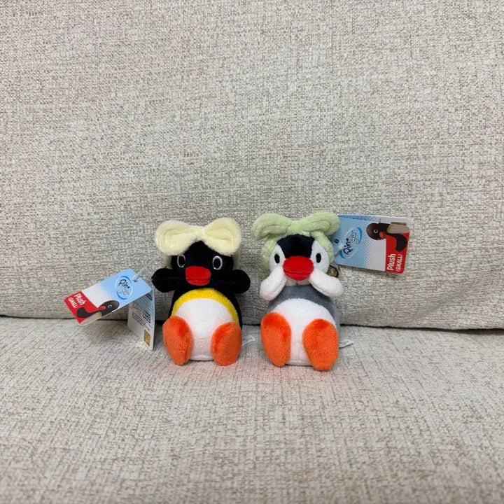 [BUNJANG] Pingu Pinguin Hairband Keyring Plush 10cm / 정품 핑구 핑가 헤어밴드 키링 인형 가방고리 10cm