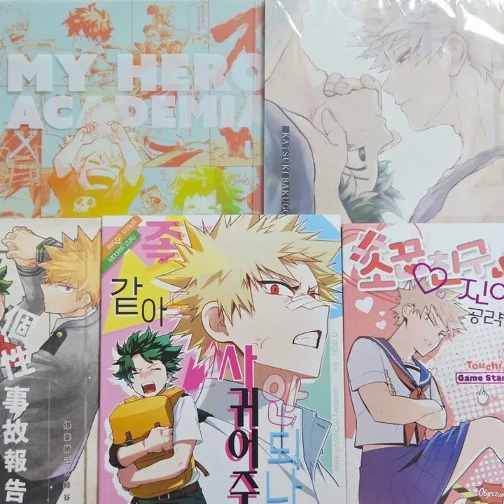 [BUNJANG] My Hero Academia Doujinshi &amp; Exhibition Clear File - Deku &amp; Bakugo / 나의 히어로 아카데미아 동인지 원화전 클리어파일 나히아 히로아카 미도리야 바쿠고 캇데쿠