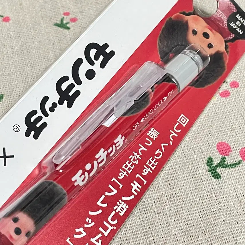 [BUNJANG] Monchhichi Monograph 0.5mm Mechanical Pencil - Red / 몬치치 모노그래프 0.5mm 학생 샤프 펜슬 레드
