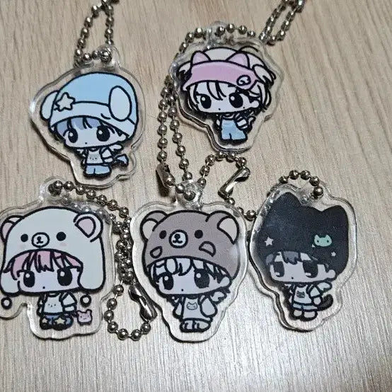 [BUNJANG] PLAVE Plumii Acrylic Ring Keychain Set / 플레이브 플뭉이 아크링 키링 세트