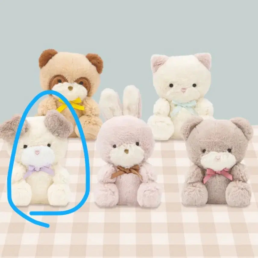[BUNJANG] Bleu Bleuet "Friends of That Time" Sister Mascot Plush Keychain / Bleu Bleuet 그때의 친구 누이 마스코트 봉제 인형 가챠