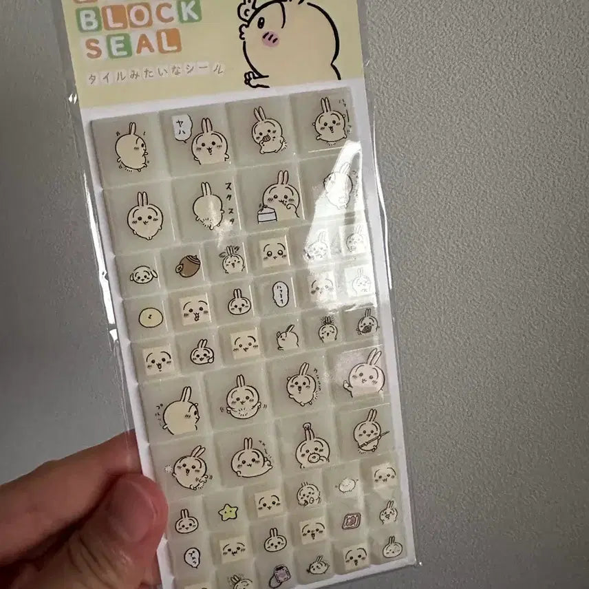 [BUNJANG] Usagi Drop Block Seal Sticker / 치이카와 우사기 드롭 블록 씰 스티커