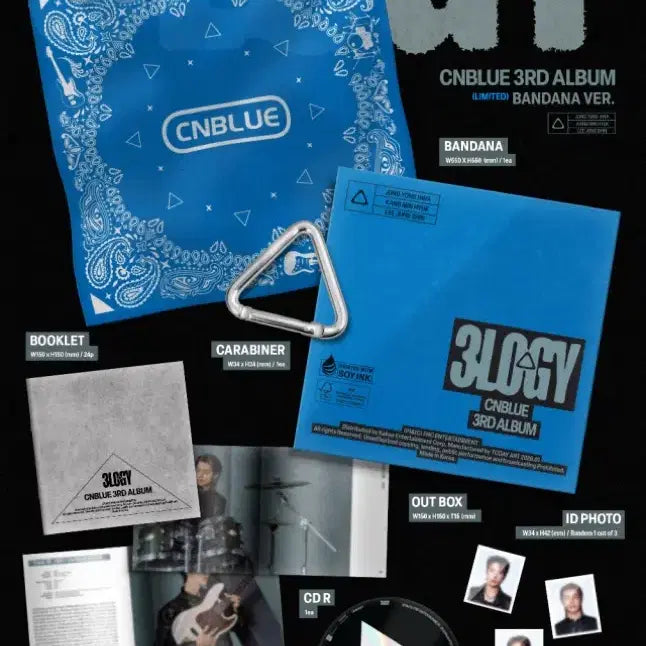 [BUNJANG] CNBLUE 3rd Album [3LOGY] Bandana Ver. Limited Edition / CNBLUE(씨엔블루) - 3RD ALBUM [3LOGY] (BANDANA VER .) *LIMITED EDITION*