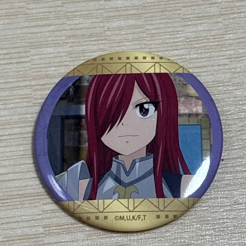 [BUNJANG] Fairy Tail Erza Can Badge / 페어리테일 엘자 캔뱃지