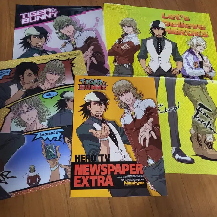 [BUNJANG] Tiger &amp; Bunny Poster, Holder, Interview Book / 타이거 앤 버니 포스터, 홀더, 인터뷰집