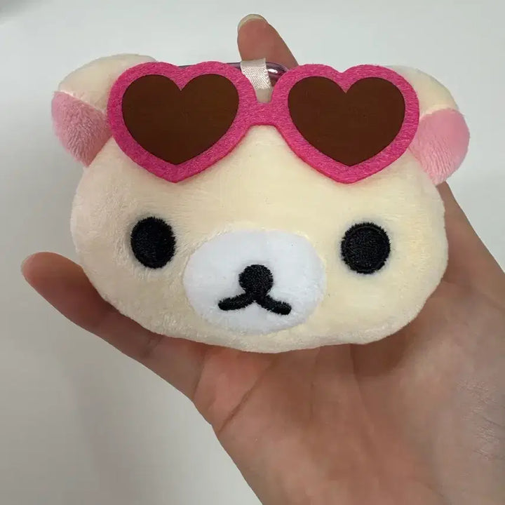 [BUNJANG] Rilakkuma Heart Sunglass Pouch / 리락쿠마 하트 선글라스 파우치