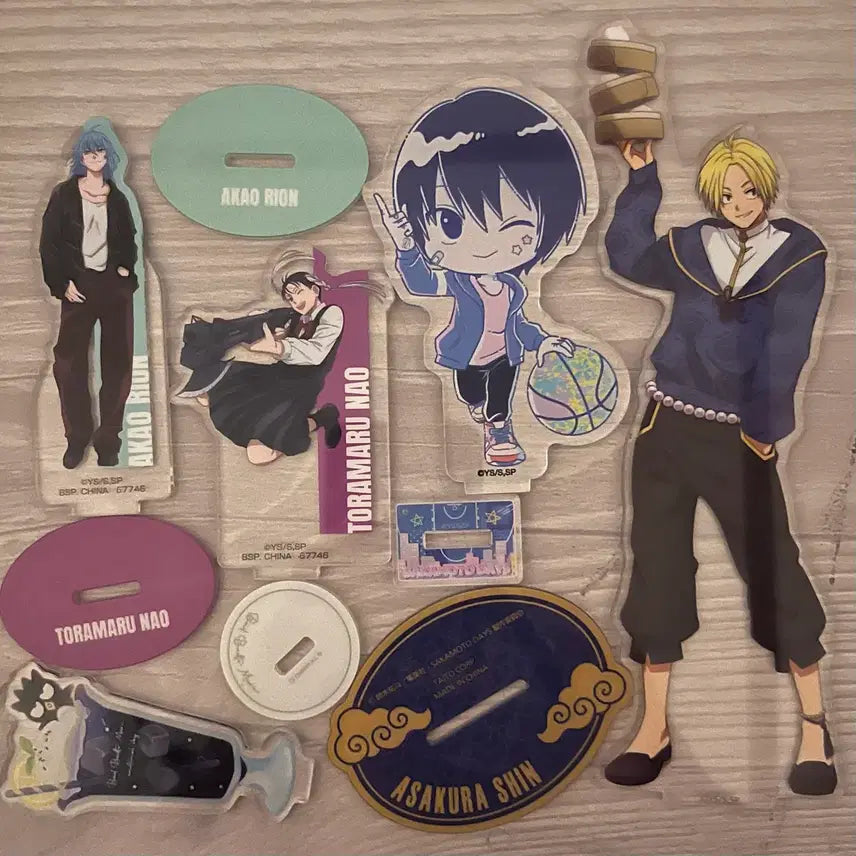 [BUNJANG] Sakamoto Days Asakura Shin, Tiramaru, Naoki, Kaori, Orion, Kumoyoiichi Basketball Acrylic Stand / 사카모토데이즈 아사쿠라신중화풍토라마루나오아카오리온나구모요이치농구sd아크릴스탠드