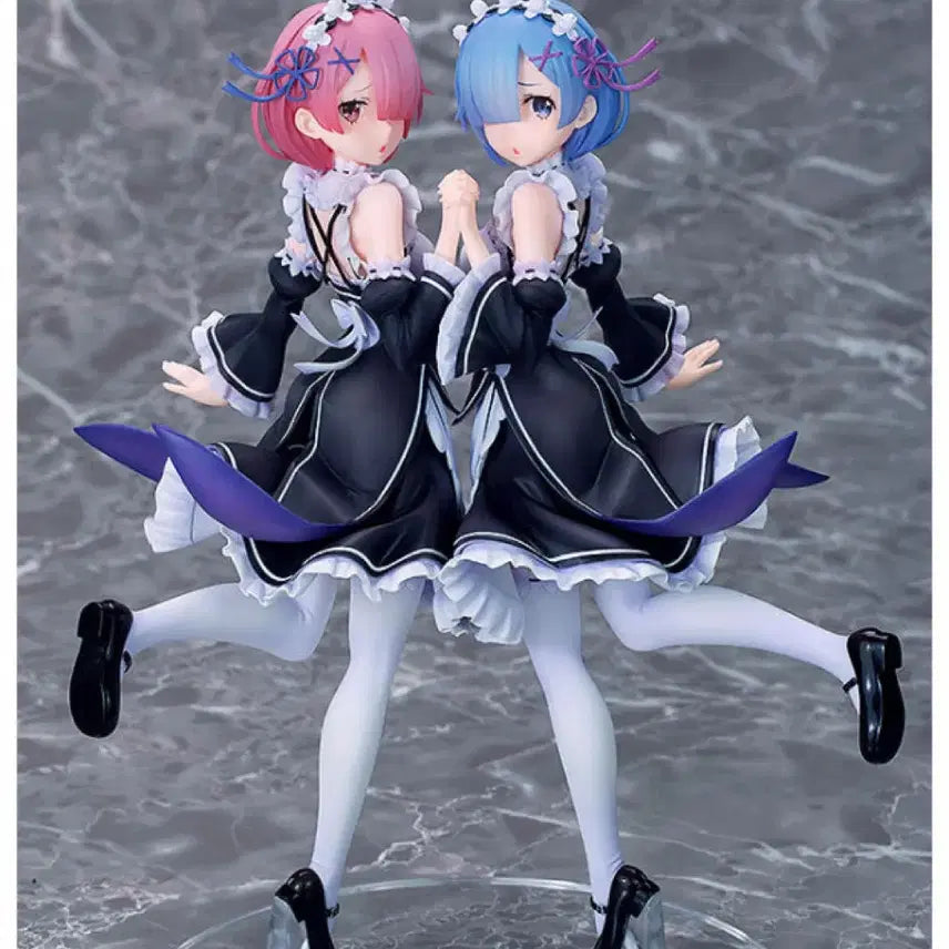 [BUNJANG] Soyeokusha Re:Zero Rem &amp; Ram Figure Set / 소요쿠샤 리제로 렘람