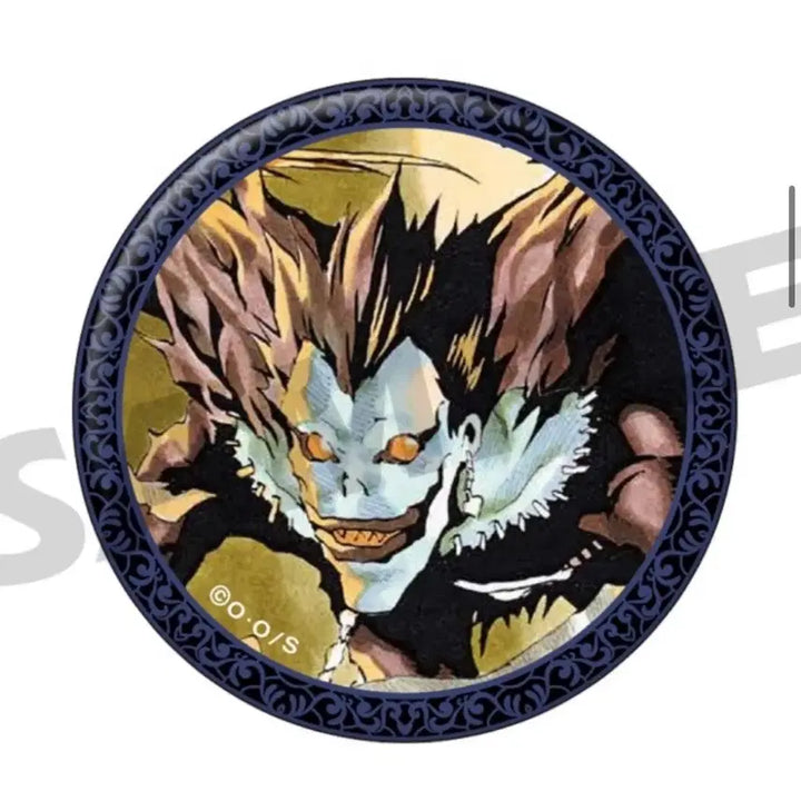 [BUNJANG] Death Note Light Yagami Ryuk Leather Badge Bundle / 라이토 류크 일괄 데스노트 가죽뱃지 레더 pu 캔뱃지