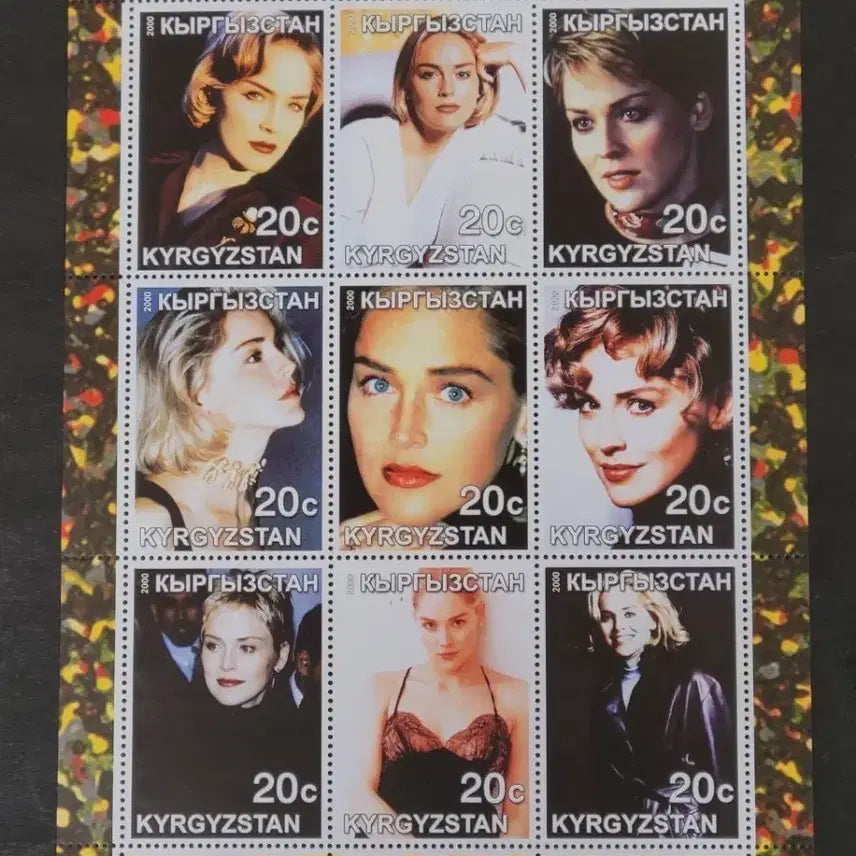 [BUNJANG] Sharon Stone Commemorative Stamp / 2000년 미국 할리우드 영화배우 샤론스톤기념 우표 Sharon Stone