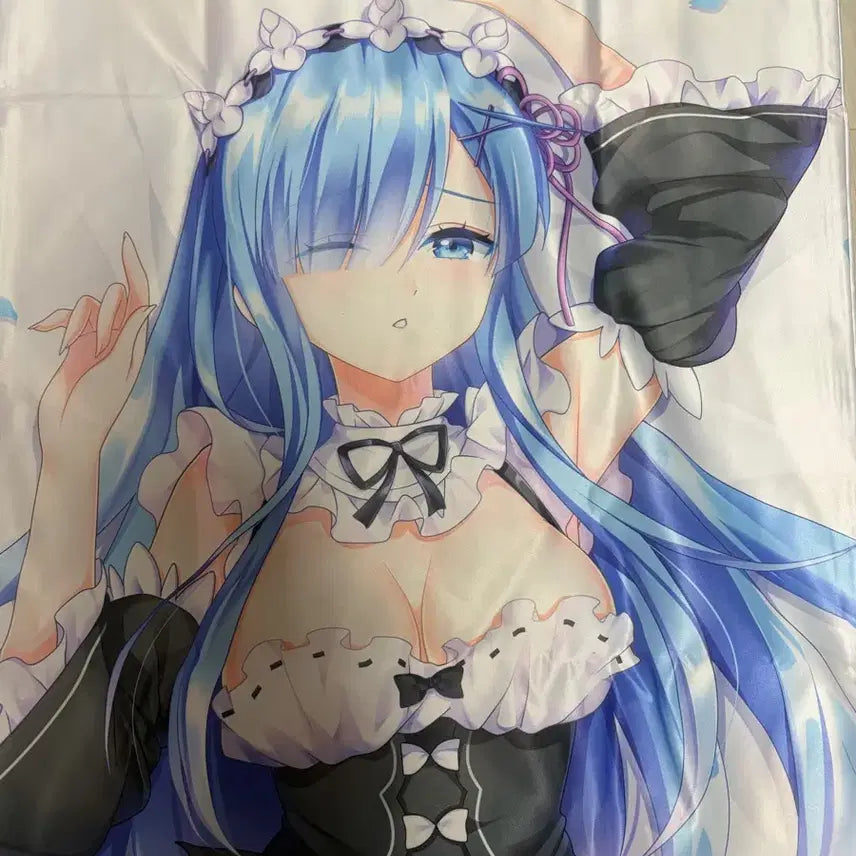 [BUNJANG] Re:Zero Ram Long Hair Dakimakura (Unofficial, Unused) / 리제로 렘 다키마쿠라(비공식 미사용)