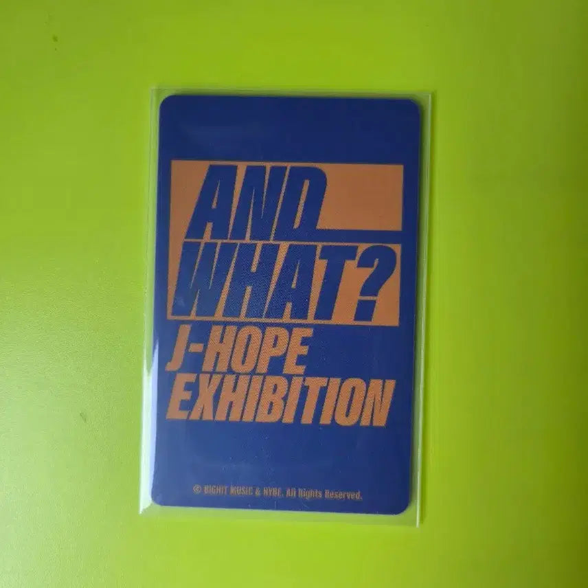 [BUNJANG] J-Hope AND WHAT? Exhibition Photocard / 제이홉 AND WHAT? 전시회 포카