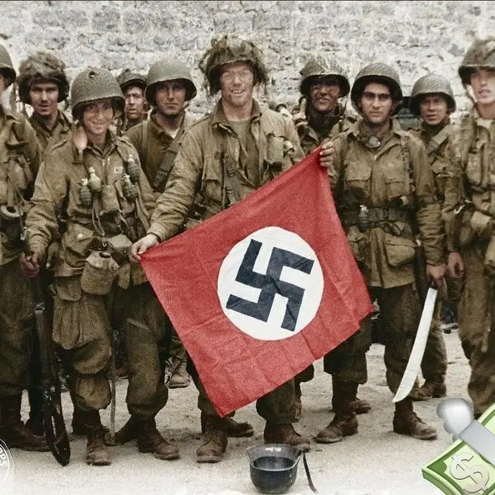 [BUNJANG] WWII Nazi Flag Set (Reproduction) - 2 Flags + Armband / 이차대전 나치 깃발 2개 일괄!! +서비스