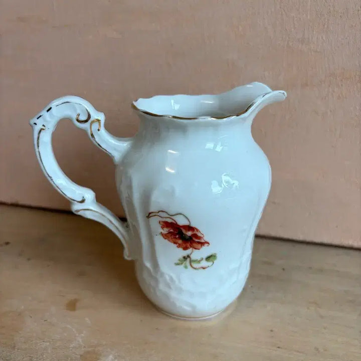 [BUNJANG] 18th-19th Century Vienna Style Antique Porcelain Creamer / 18~19세기 유럽 귀족 풍경을 담은 비엔나 스타일 앤틱 포슬린 크리머