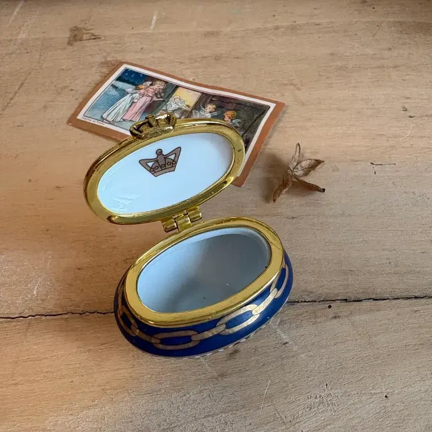 [BUNJANG] Vintage Del Prado Collection Hinged Mini Jewelry Box / 빈티지 델 프라도 컬렉션 힌지드 미니 보석함
