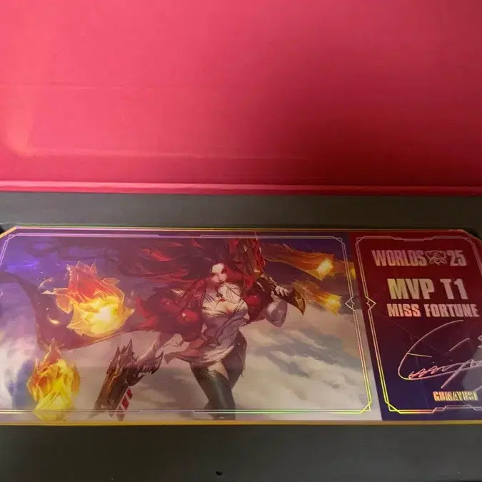 [BUNJANG] T1 2025 Worlds MVP Miss Fortune Limited Edition Acrylic Ticket / (200명 한정)T1 롤드컵2025 MVP 미스포츈 아크릴 티켓