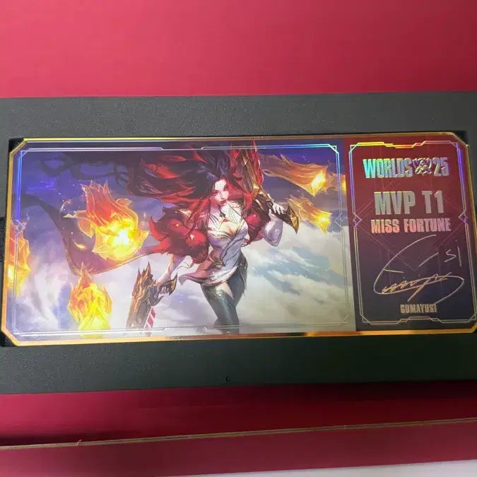[BUNJANG] T1 2025 Worlds MVP Miss Fortune Limited Edition Acrylic Ticket / (200명 한정)T1 롤드컵2025 MVP 미스포츈 아크릴 티켓