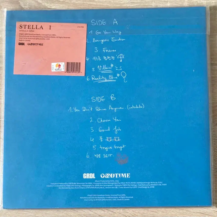 [BUNJANG] Stella Jang STELLA I Limited Edition Sky Blue Vinyl LP (Sealed) / 스텔라장 - STELLA I 미개봉 LP 판매 (컬러 한정반)