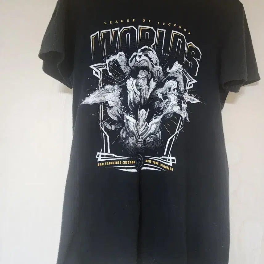 [BUNJANG] League of Legends Worlds Short Sleeve T-Shirt / 리그 오브 레전드 월즈 반팔 티셔츠