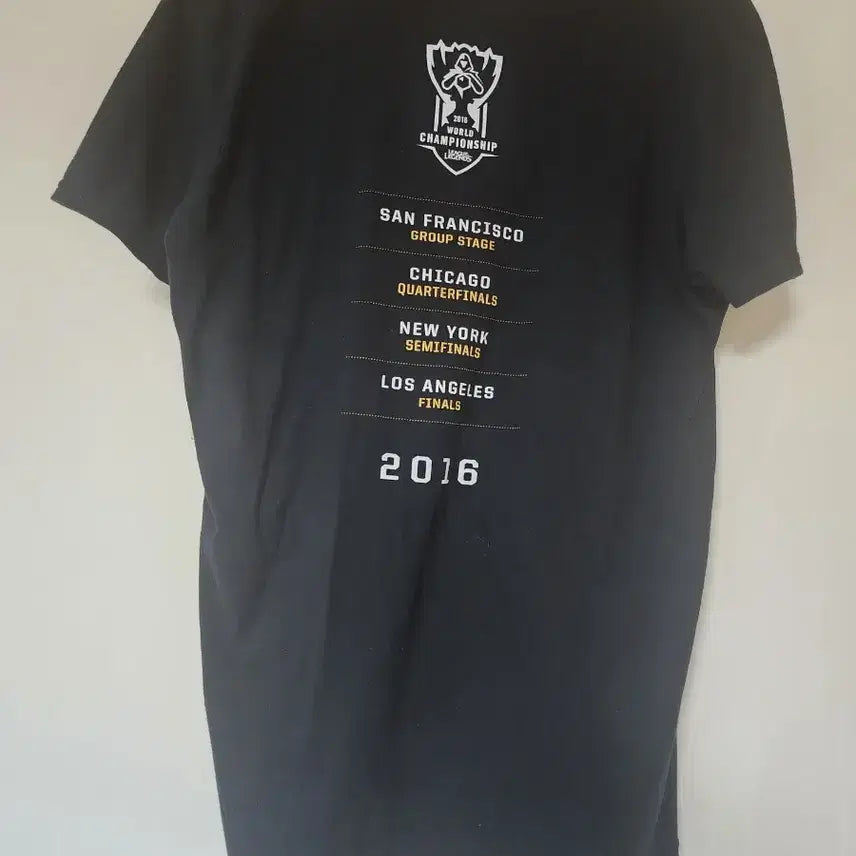 [BUNJANG] League of Legends Worlds Short Sleeve T-Shirt / 리그 오브 레전드 월즈 반팔 티셔츠