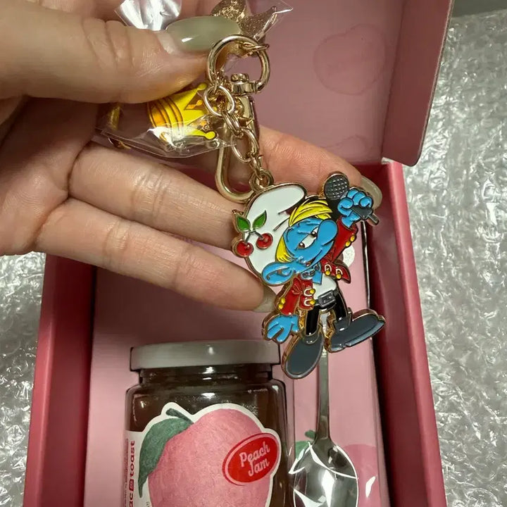 [BUNJANG] SEVENTEEN S.COUPS Isak Toast Collaboration Keychain + Peach Jam Set / 세븐틴 이삭토스트 에스쿱스 키링+복숭아잼