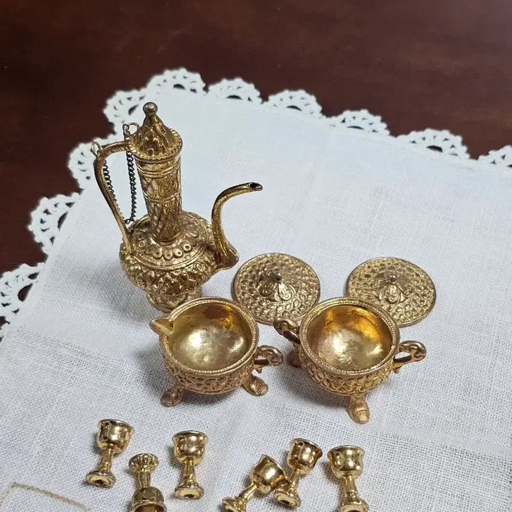 [BUNJANG] Vintage Miniature Teapot &amp; Tureen Set / 미국 빈티지 미니어처 주전자 튜린 소품