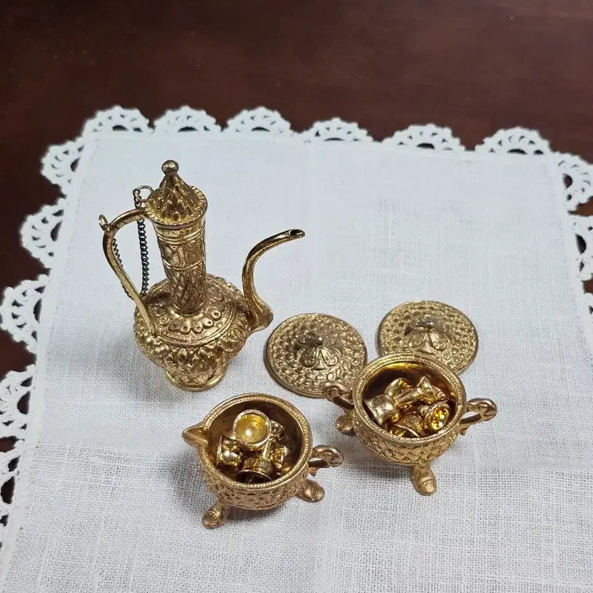 [BUNJANG] Vintage Miniature Teapot &amp; Tureen Set / 미국 빈티지 미니어처 주전자 튜린 소품