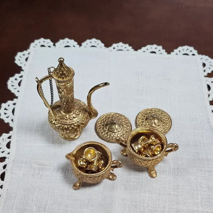 [BUNJANG] Vintage Miniature Teapot &amp; Tureen Set / 미국 빈티지 미니어처 주전자 튜린 소품