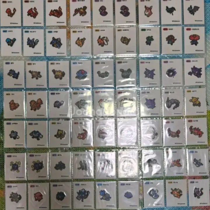 [BUNJANG] Pokemon Bread Stickers Pixel - Individual Sale / 포켓몬 띠부씰 픽셀 개별 판매