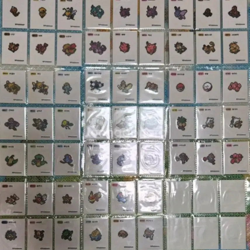 [BUNJANG] Pokemon Bread Stickers Pixel - Individual Sale / 포켓몬 띠부씰 픽셀 개별 판매