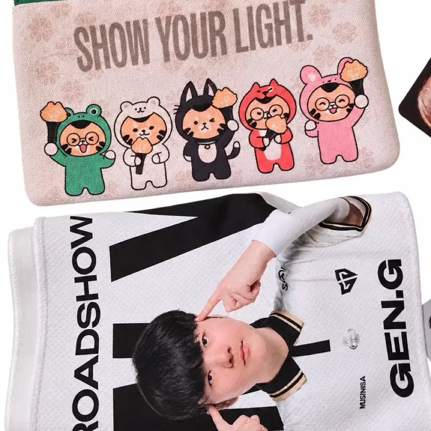 [BUNJANG] Gen.G Fan Zone Pouch &amp; Cheering Towel Set / 젠지 팬존 굿즈