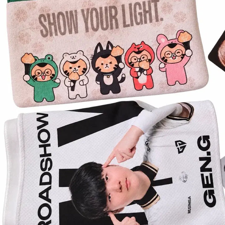 [BUNJANG] Gen.G Fan Zone Pouch &amp; Cheering Towel Set / 젠지 팬존 굿즈