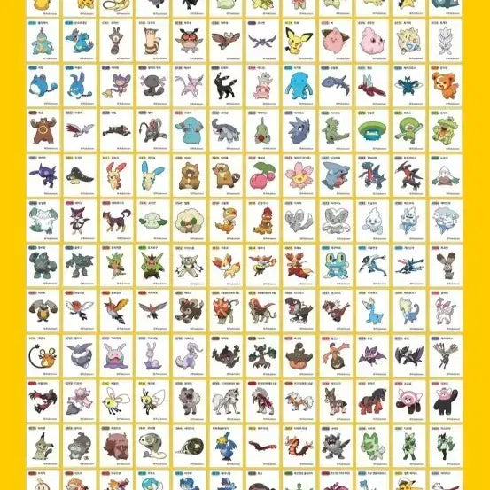 [BUNJANG] Pokemon Ttibsseal Season 3 Individual Stickers / 포켓몬 띠부씰 시즌3 개별 판매