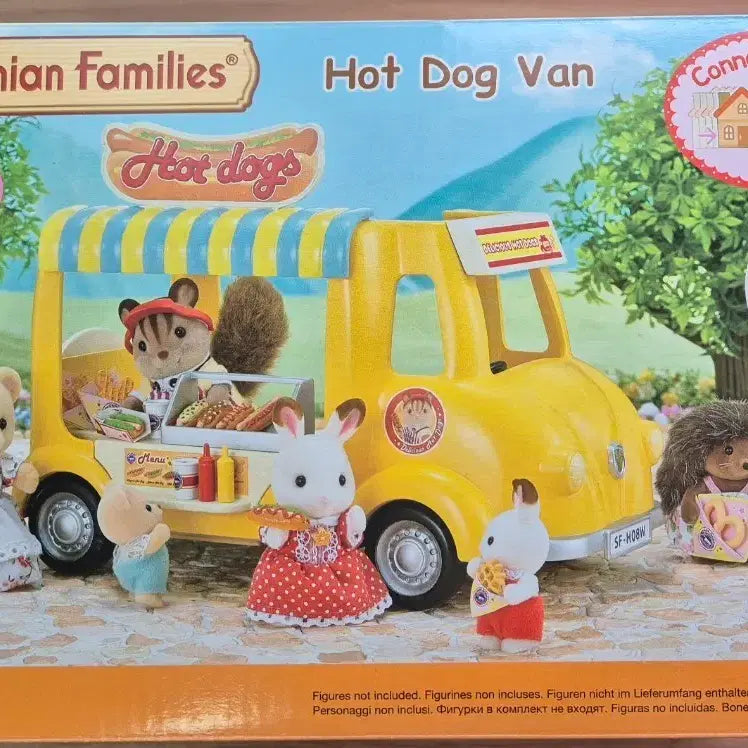 [BUNJANG] Sylvanian Families Hot Dog Van &amp; Hamburger Walnut Squirrel Set / 실바니안 핫도그밴+햄버거호두다람쥐 판매합니다.