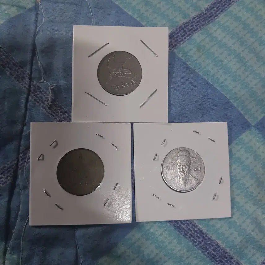 [BUNJANG] Vintage Coin Set - 500 Won, 100 Won, 10 Won / 500원 100원 10원 동전 3개