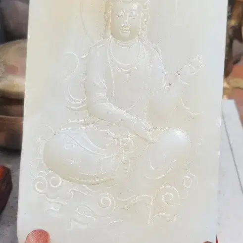 [BUNJANG] White Jade Buddha Statue / 백옥불상