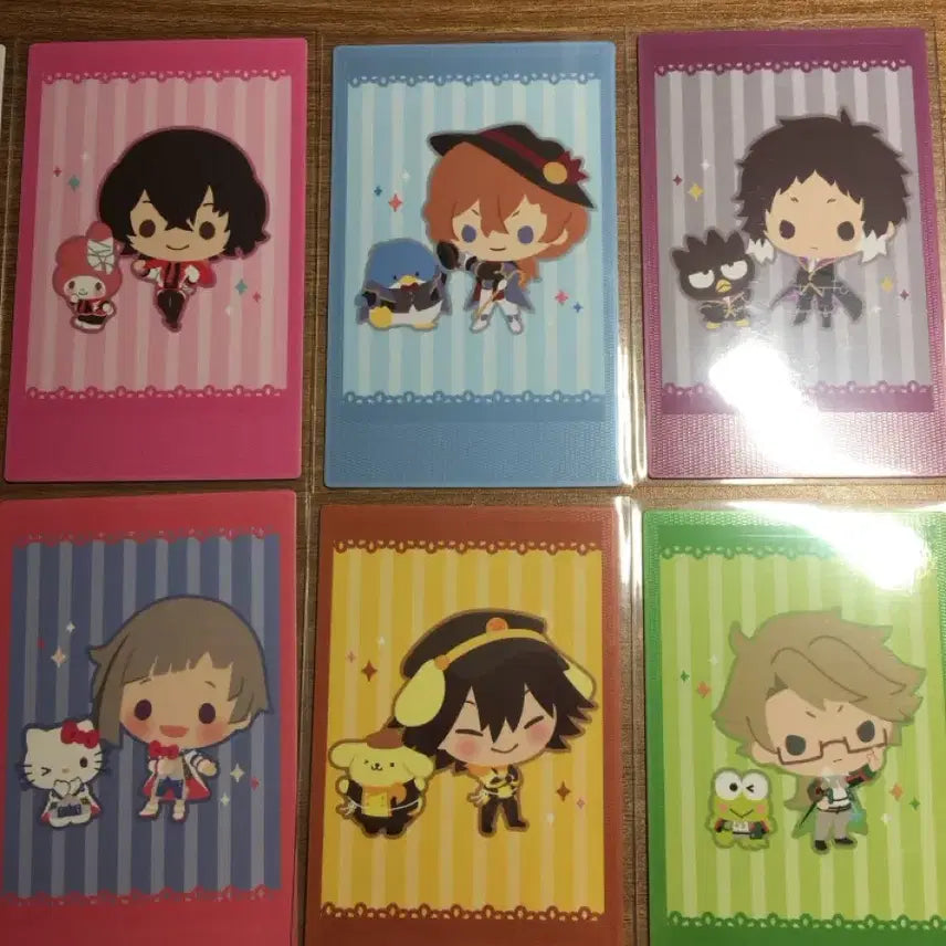 [BUNJANG] Bungo Stray Dogs Sanrio Collaboration Illustration Card Set / 문스독 산리오 콜라보 일러스트 카드 12종 일괄