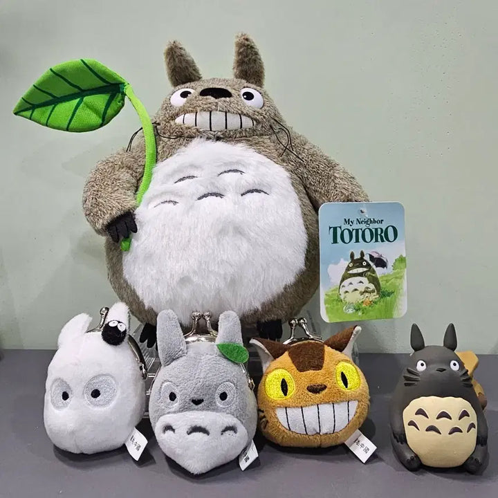 [BUNJANG] Studio Ghibli My Neighbor Totoro Plush Doll Bundle Set / [토토로] 인형 + 동접지갑 키링 + 피규어 = 일괄