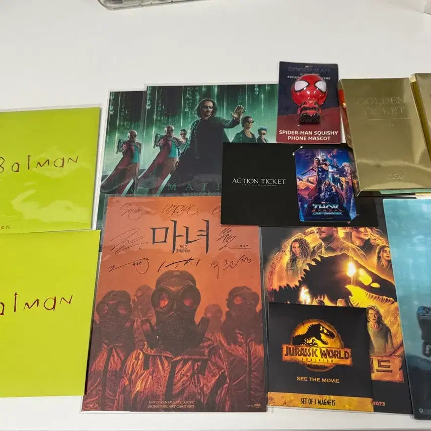 [BUNJANG] Various Movie Merchandise Bundle Set / cgv 롯데시네마 영화 굿즈세트 일괄(스파이더맨,더 배트맨, 매트릭스 등)