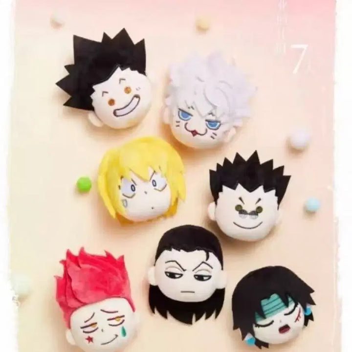 [BUNJANG] Hunter x Hunter Shanghai Pop-up Nui Badge Set - Hisoka, Illumi, Chrollo Bundle (Sealed) / 헌터헌터 상하이 팝업 누이 뱃지 히소카,이르미,클로로 일괄 미개봉