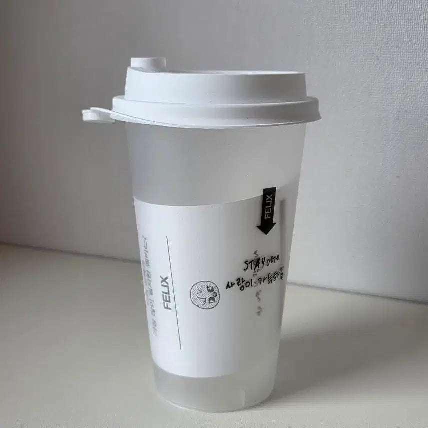 [BUNJANG] Stray Kids SKZ-REPLAY Reusable Cup Felix / 스키즈 디스앤댓 팝업 필릭스 리유저블컵