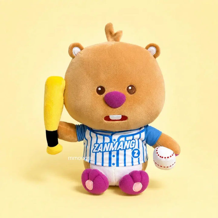 [BUNJANG] Official Jjammongroopy Tanning Sports Baseball 28cm Plush Doll / 정품 잔망루피 태닝 스포츠 야구 28cm 봉제인형