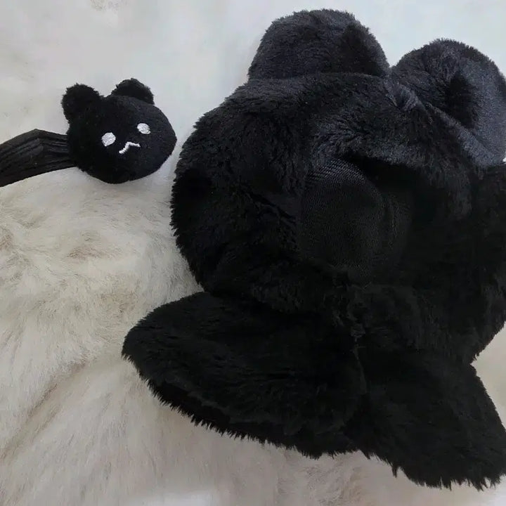 [BUNJANG] Softieoal Black Rabbit Cape + Rabbit Bag Plush Clothing Set / 일괄]소프티오알 tor 흑토끼 케이프 + 토끼 가방 인형옷 솜깅 옷장 누이 오시카츠 국내옷장 누이옷 깜토